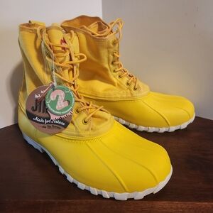 Native Jimmy Boots Men’s 9 Women's 10.5 Classic Yellow Lightweight Duck Rain